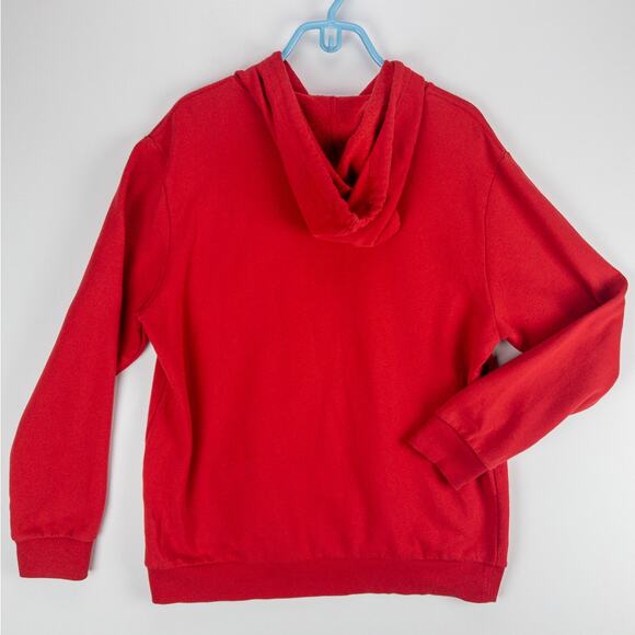 Mickey Mouse And Friends Pullover Men's Large Hoodie Red Logo Graphics Disney - Picture 8 of 10